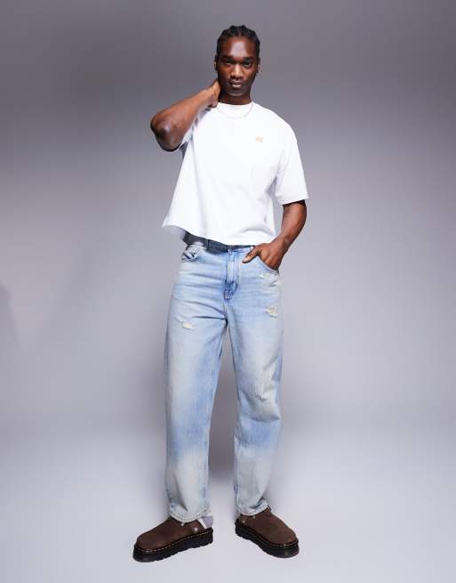 ASOS DESIGN heavyweight oversized t-shirt in white with embroidery detail, 2 of 4