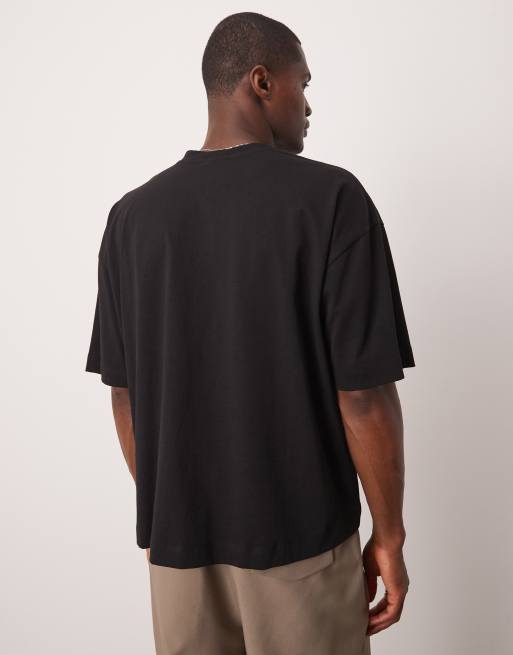 ASOS DESIGN heavyweight oversized T-shirt with notch neck