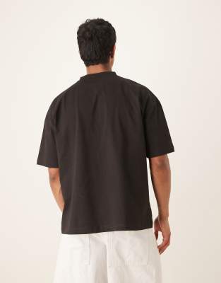 Asos Design Heavyweight Oversized T-shirt With Script Print