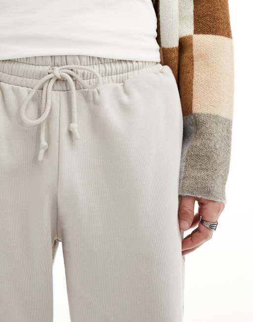 ASOS DESIGN heavyweight oversized trackies in silver grey | ASOS