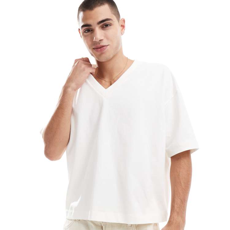 Asos white fashion t shirt mens