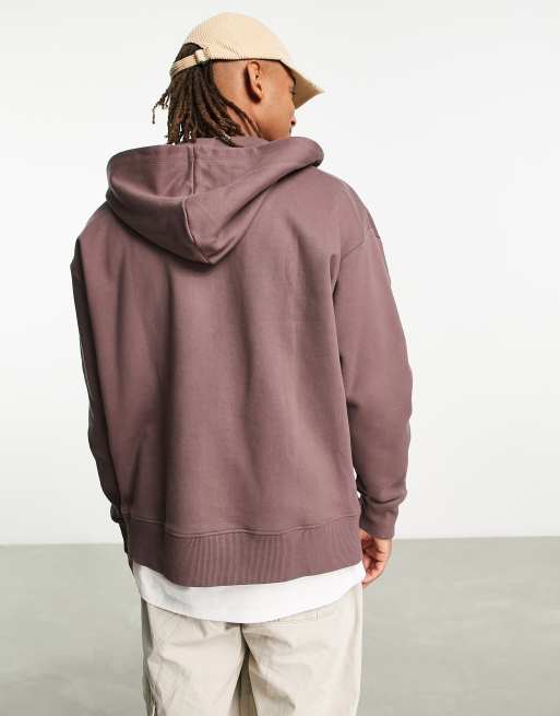 ASOS Heavyweight Oversized Hoodie in Red for Men