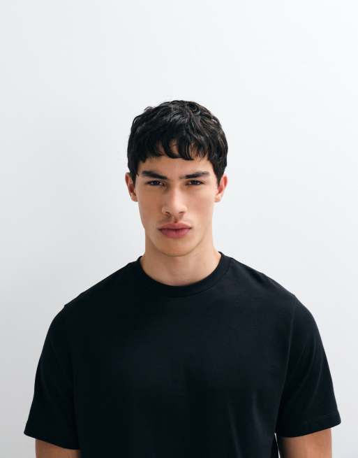 ASOS DESIGN heavyweight regular fit t-shirt in black, 3 of 5