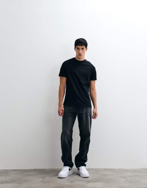 ASOS DESIGN heavyweight regular fit t-shirt in black, 4 of 5