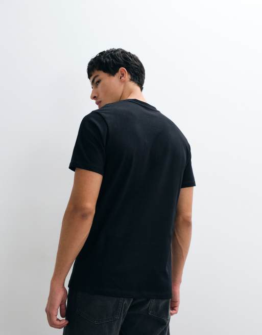 ASOS DESIGN heavyweight regular fit t-shirt in black, 5 of 5