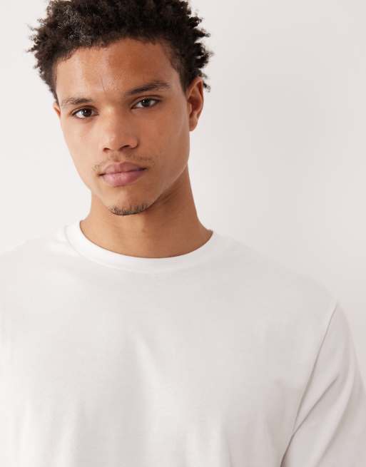 ASOS DESIGN heavyweight regular fit t-shirt in white , 5 of 5