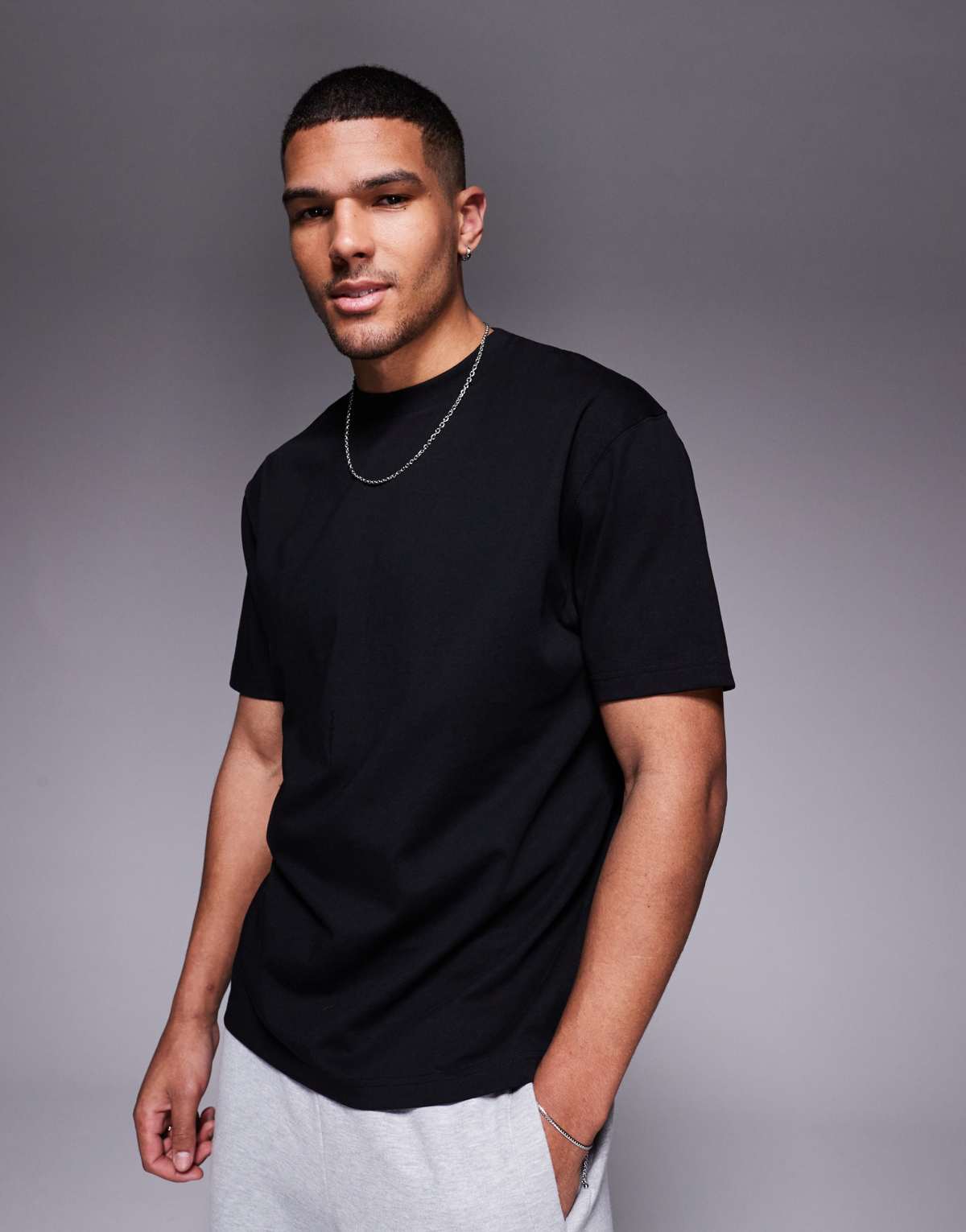 ASOS DESIGN heavyweight relaxed t-shirt 240gsm black