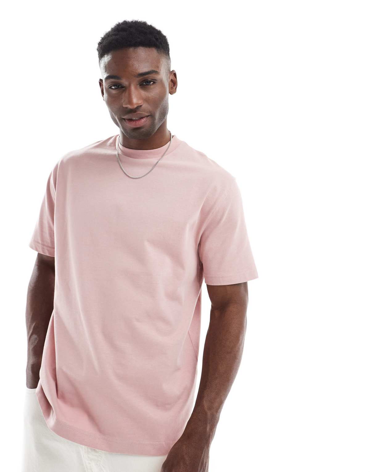 ASOS DESIGN heavyweight relaxed t-shirt 240gsm in pink