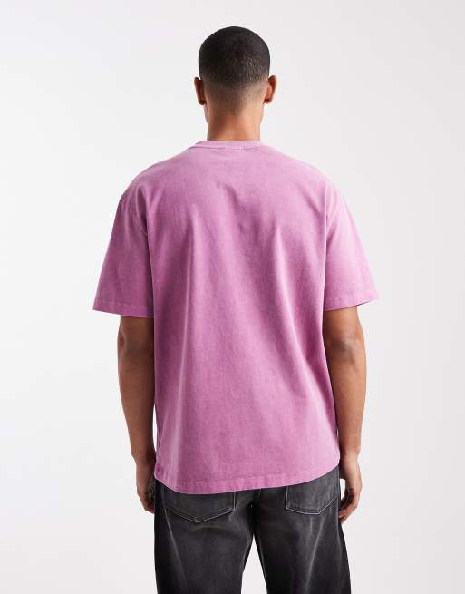 ASOS DESIGN heavyweight relaxed t-shirt in beaujolais, 3 of 5