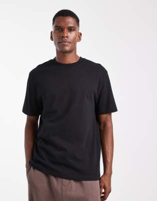 Asos Design Heavyweight Relaxed T-shirt In Black