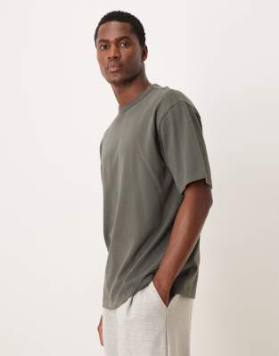 Asos Design Heavyweight Relaxed T-shirt In Green