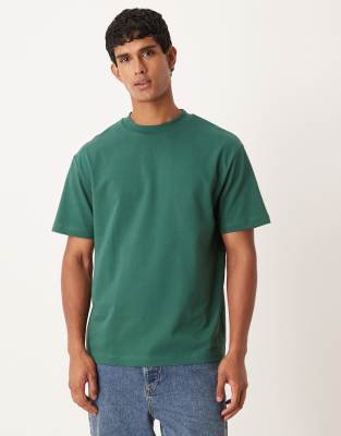 Asos Design Heavyweight Relaxed T-shirt In Green
