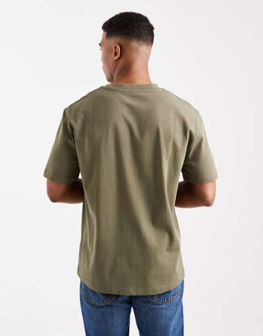 ASOS DESIGN heavyweight relaxed t-shirt in khaki   , 3 of 5