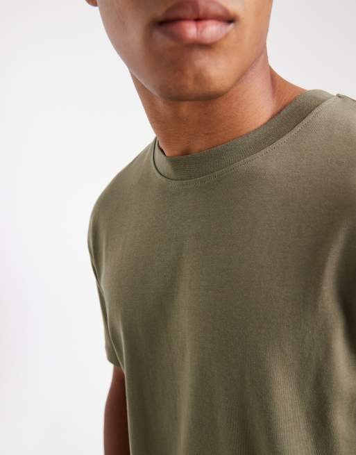 ASOS DESIGN heavyweight relaxed t-shirt in khaki   , 5 of 5