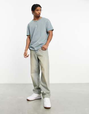 Asos Design Heavyweight Relaxed T-shirt In Green