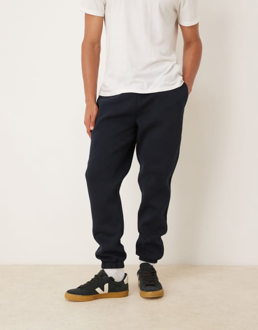 ASOS DESIGN heavyweight skinny jogger in scuba-style fabric in navy  - NAVY, 2 of 5