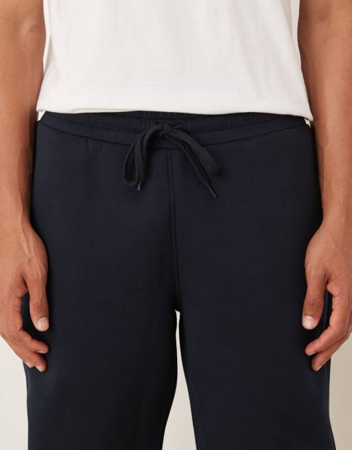 ASOS DESIGN heavyweight skinny jogger in scuba-style fabric in navy  - NAVY, 5 of 5