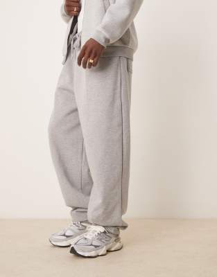 Asos Design Heavyweight Sweatpants In Gray