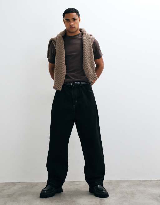 ASOS DESIGN heavyweight t-shirt in dark brown, 2 of 9