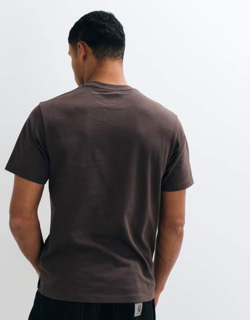 ASOS DESIGN heavyweight t-shirt in dark brown, 5 of 9