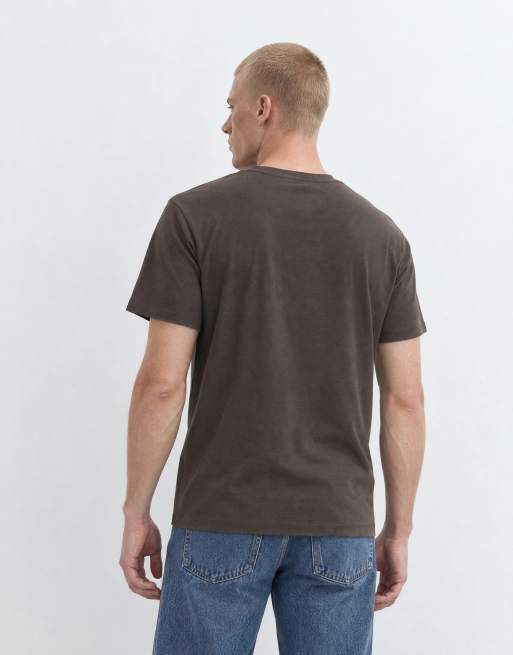 ASOS DESIGN heavyweight t-shirt in dark brown, 7 of 9