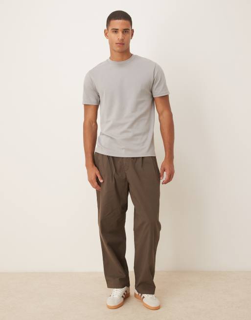 ASOS DESIGN heavyweight t-shirt in grey soft touch, 2 of 5