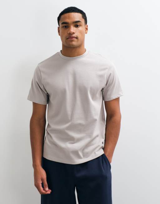 ASOS DESIGN heavyweight t-shirt in stone, 2 of 8