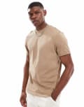 [ASOS DESIGN] ASOS DESIGN heavyweight t-shirt with crew neck in brown 2XL Sepia tint