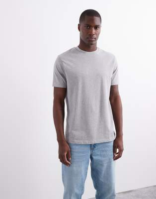 ASOS DESIGN heavyweight t-shirt with crew neck in grey marl - view 1