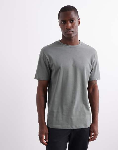 ASOS DESIGN heavyweight t-shirt with crew neck in khaki - view 1