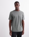 [ASOS DESIGN] ASOS DESIGN heavyweight t-shirt with crew neck in khaki-Green XS Agave green