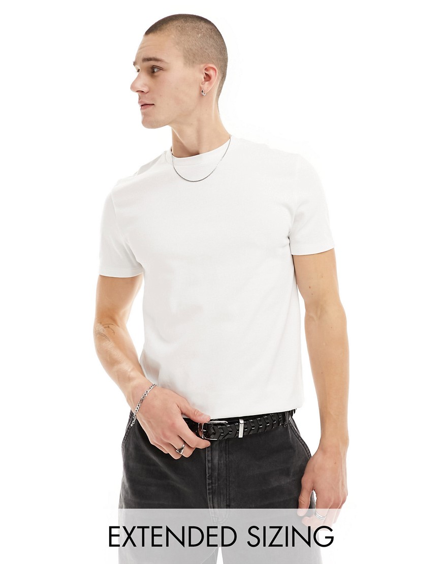 ASOS DESIGN heavyweight t-shirt with crew neck in white