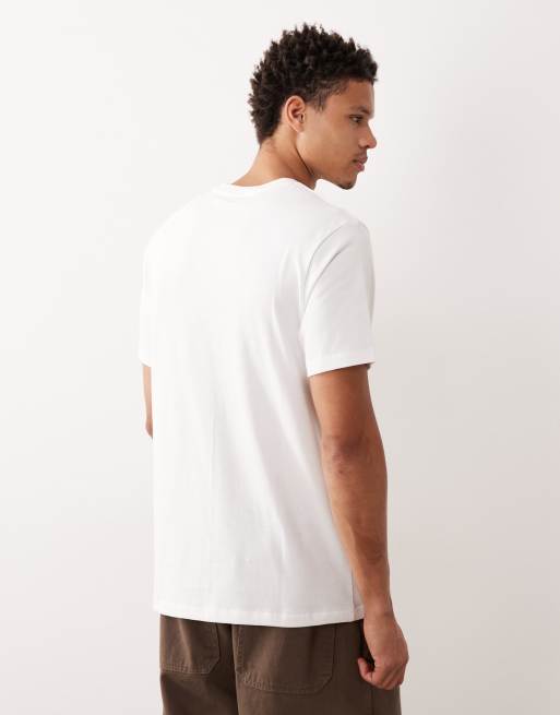 ASOS DESIGN heavyweight T-shirt with regular fit in white , 3 of 5