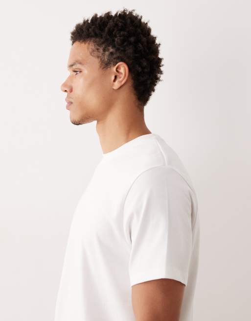 ASOS DESIGN heavyweight T-shirt with regular fit in white , 4 of 5