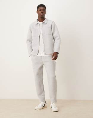 Asos Design Heavyweight Tapered Sweatpants In Gray