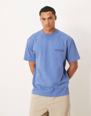 Asos Design Heayweight Relaxed Fit T-shirt With Text Graphic