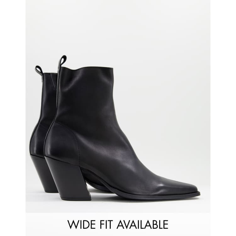 Asos design reside clearance heeled ankle chelsea boots