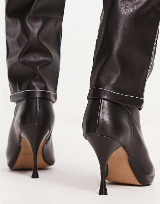 Asos patent clearance leather boots