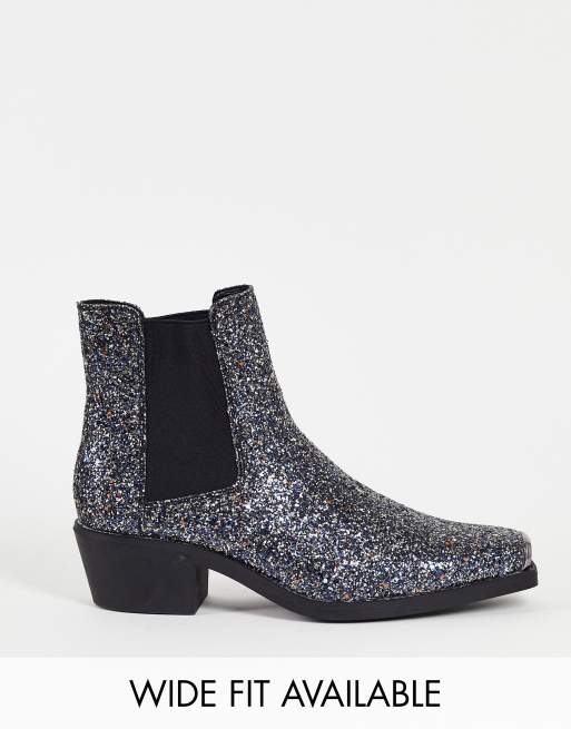 Asos on sale glitter boots