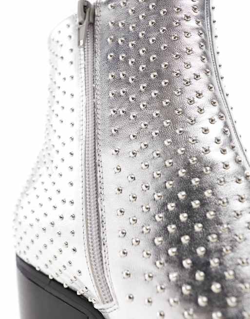 Boots with hot sale silver studs