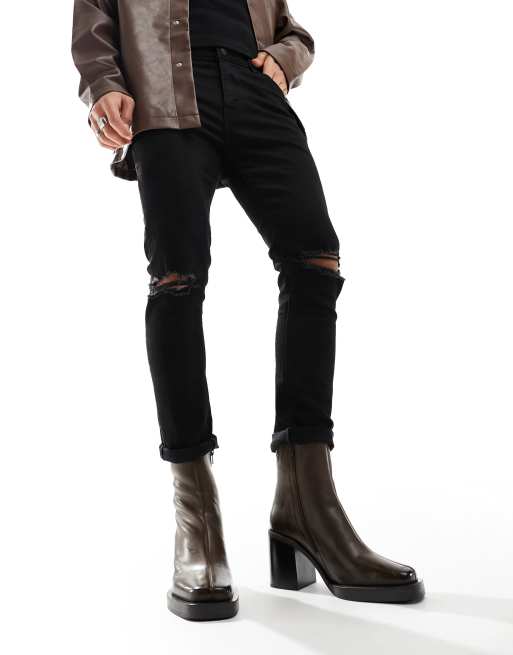 Asos mens shop leather boots