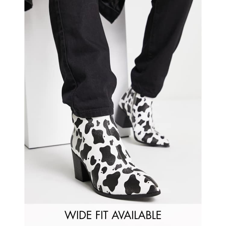 Asos animal cheap print boots