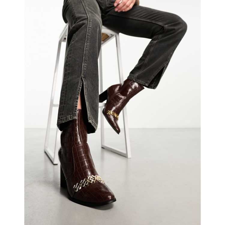 Croc skin sale boots