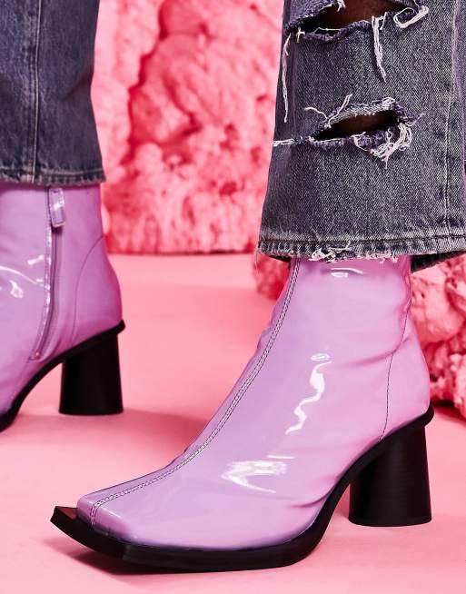 Asos pink boots best sale