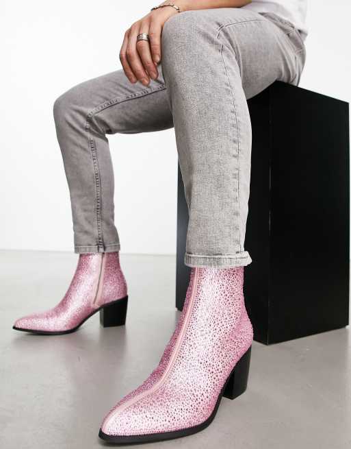 Chelsea boots hotsell with diamante