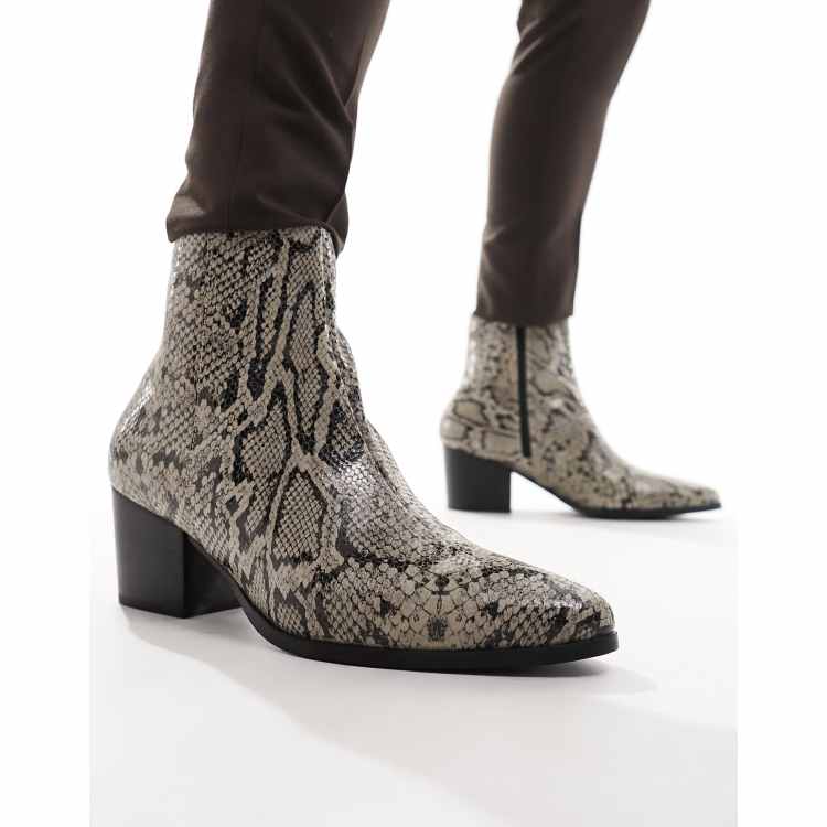 Asos store snake boots