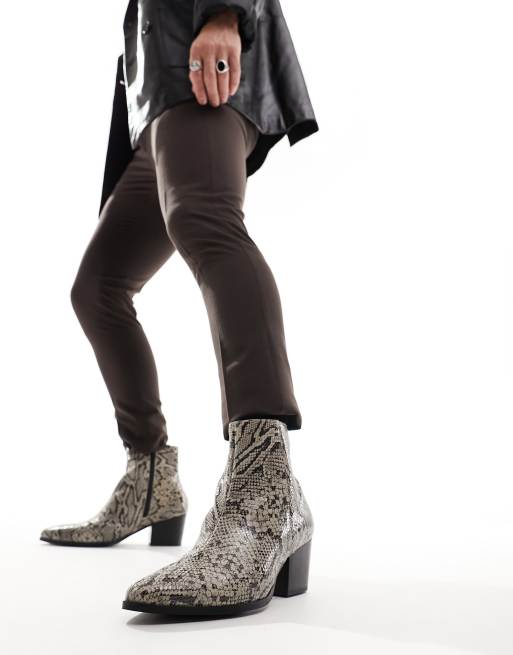 Snake cheap boots asos