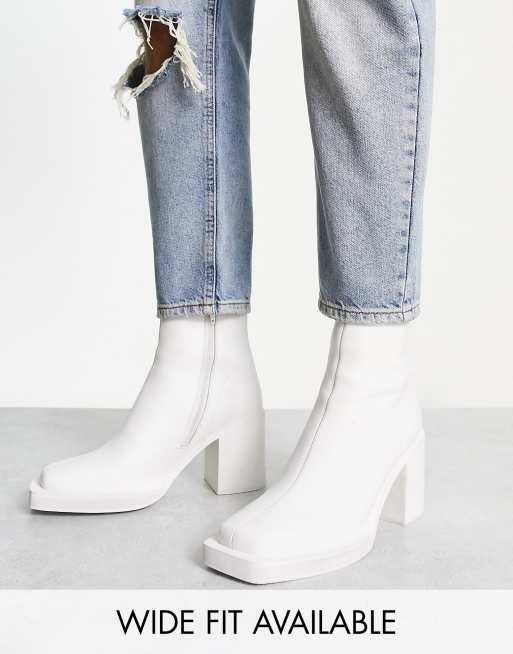 White chelsea boots store womens