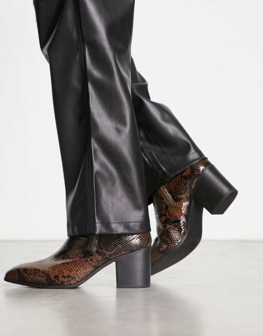 Asos hotsell snakeskin booties