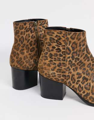 asos bottines leopard